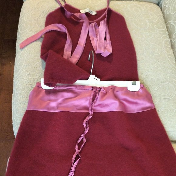 Twin*Set top skirt with silk - Picture 1 of 10